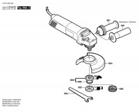 Bosch 0 601 802 574 Gws 10-125C Angle Grinder 230 V / Eu Spare Parts